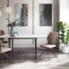 Verdi Extending Dining Table - Ceramic - Light Grey