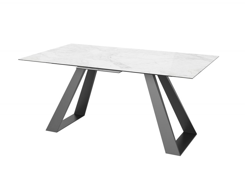 Lavante Extending Dining Table - Ceramic - Grey & Light Grey - 1600-2000mm - Image 3