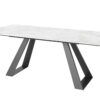Lavante Extending Dining Table - Ceramic - Grey & Light Grey - 1600-2000mm - Image 2