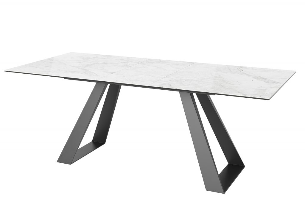 Lavante Extending Dining Table - Ceramic - Grey & Light Grey - 1600-2000mm - Image 2