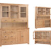 Treviso Oak Large Buffet Hutch - Image 2
