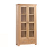 Treviso Oak Glass Display Cabinet
