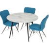 Venezia Round Dining Table - Marble - 1100mm - Image 3