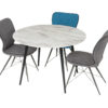 Venezia Round Dining Table - Marble - 1100mm