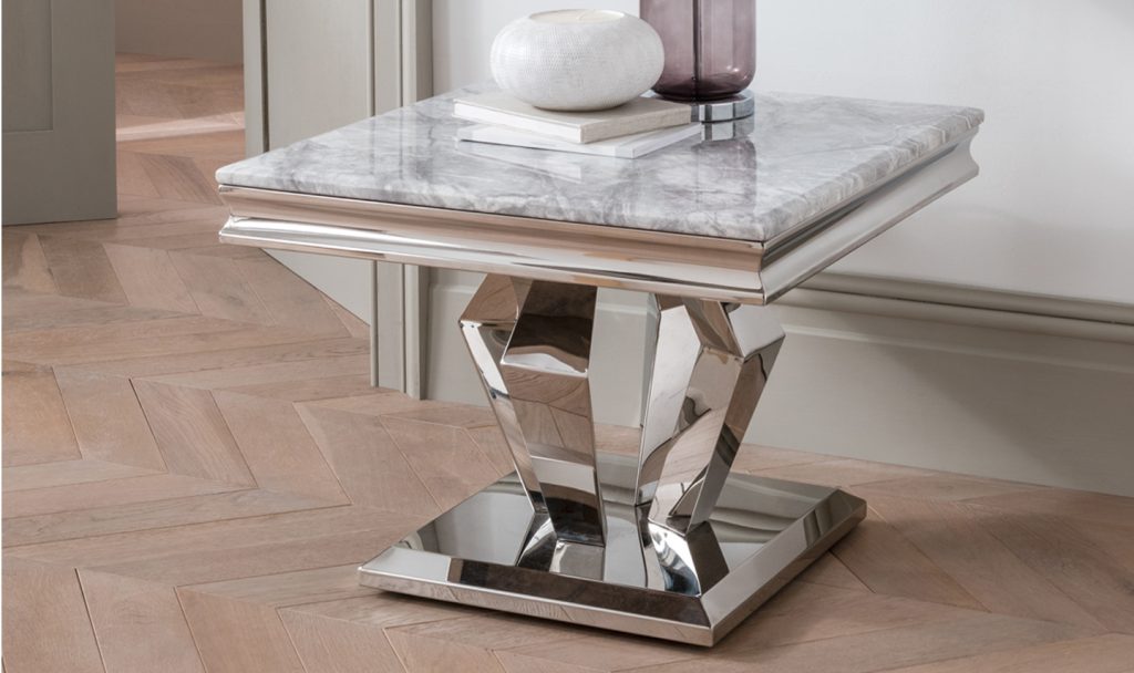Arturo Lamp Table - Grey