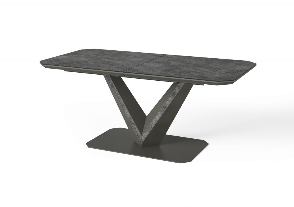 Bellagio Extending Dining Table - Ceramic - Grey - 1800-2200mm - Image 3