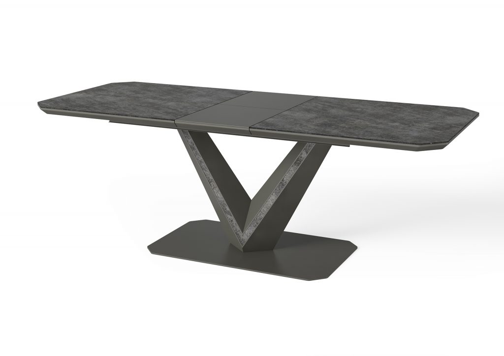 Bellagio Extending Dining Table - Ceramic - Grey - 1800-2200mm - Image 4