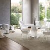 Olivia Swivel Extending Dining Table
