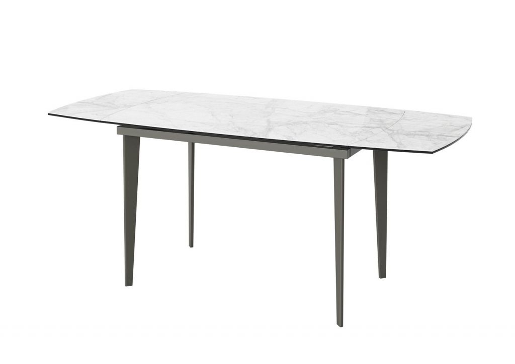 Verdi Extending Dining Table - Ceramic - Light Grey - Image 2