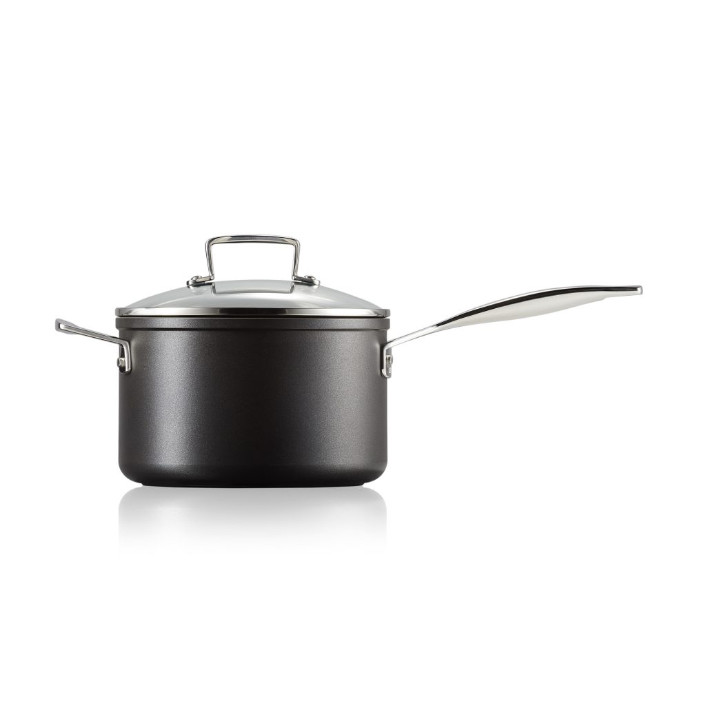 Le Creuset Toughened Non-Stick Saucepan with Glass Lid - Image 3