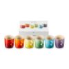 Le Creuset Stoneware Set of 6 350ml Rainbow Mugs - Image 2