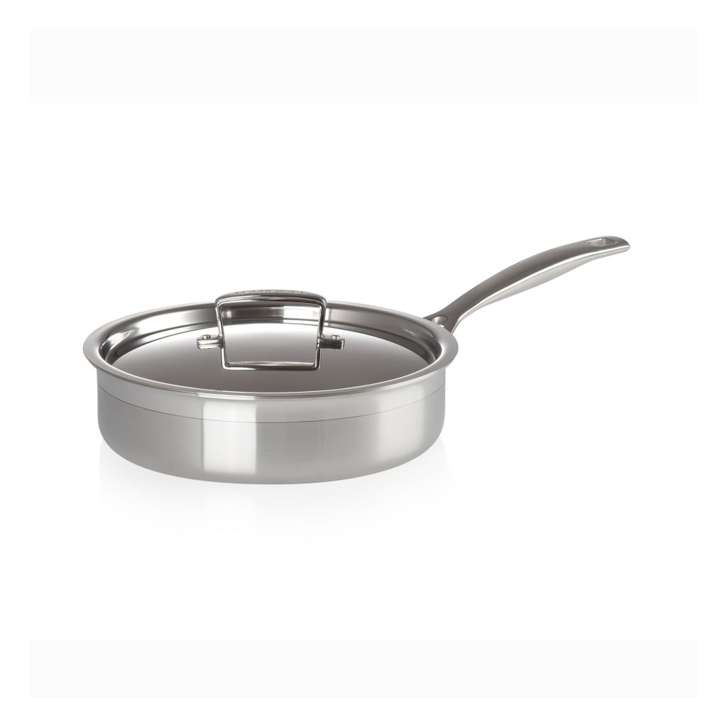Le Creuset 3-Ply Stainless Steel Saute Pan 24cm - Image 2