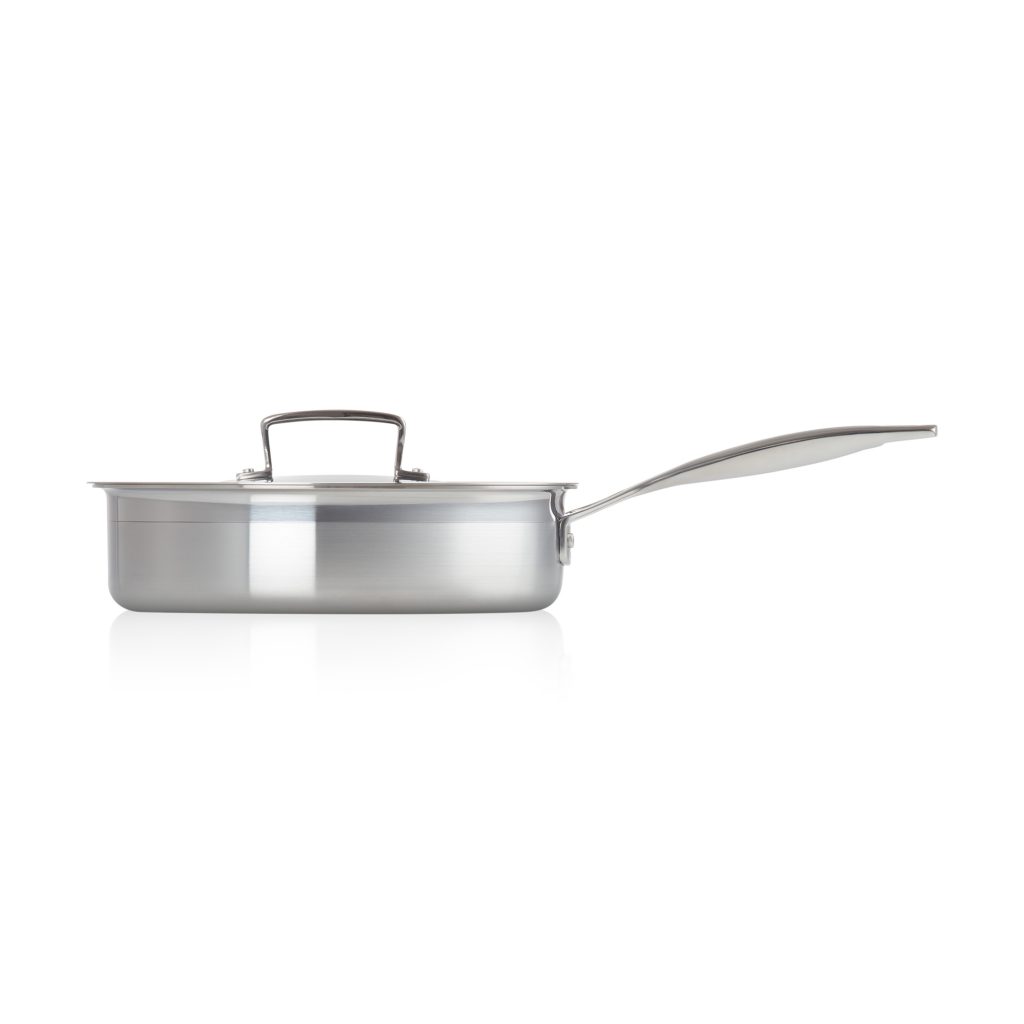 Le Creuset 3-Ply Stainless Steel Saute Pan 24cm - Image 3