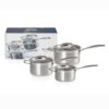 Le Creuset 3-Ply Stainless Steel 3 Piece Saucepan Set - Image 2