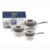 Le Creuset 3-Ply Stainless Steel 3 Piece Saucepan Set