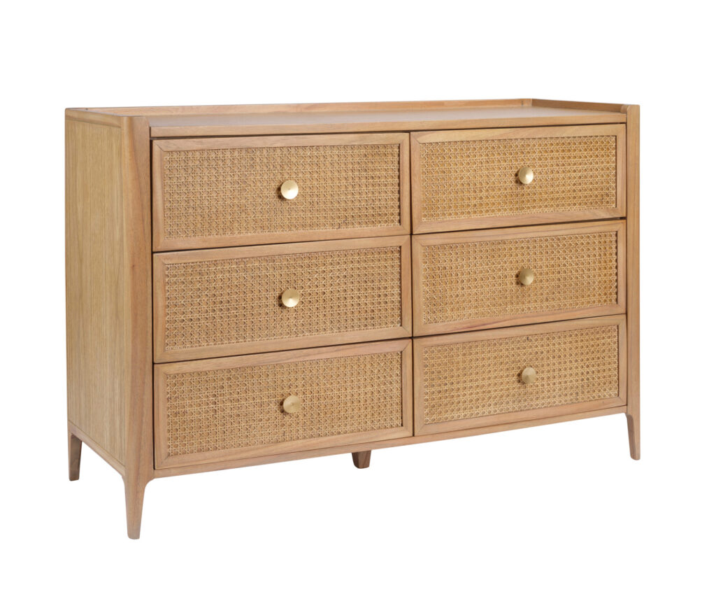 Bali 6 Drawer Wide Chest of Drawers