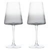 Set of Two Empire Wine Glasses Smoke