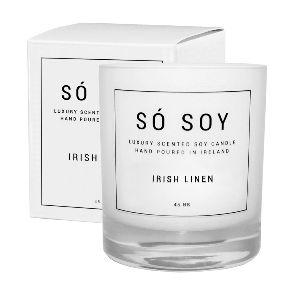 So Soy Irish Linen Large Candle