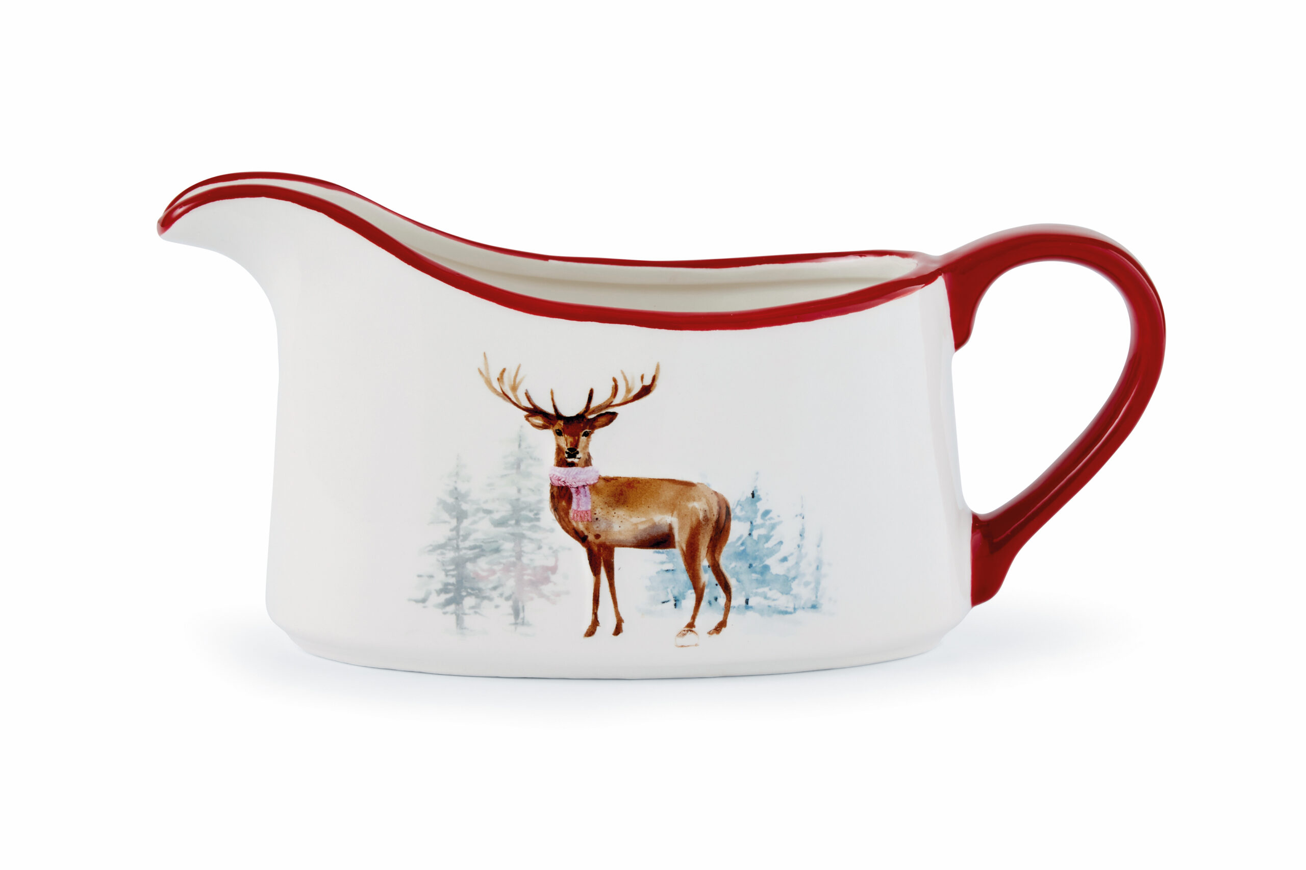 Christmas Stag Ceramic Gravy Boat