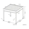 Belfort Pergola 3.6m x 3.6m - Image 2