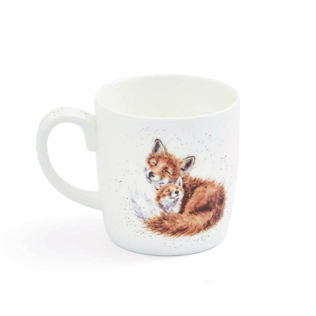 Wrendale Mum Fox Print Large Mug in Box - Image 2
