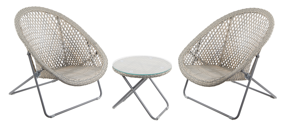 Tobs folding lounge set deals