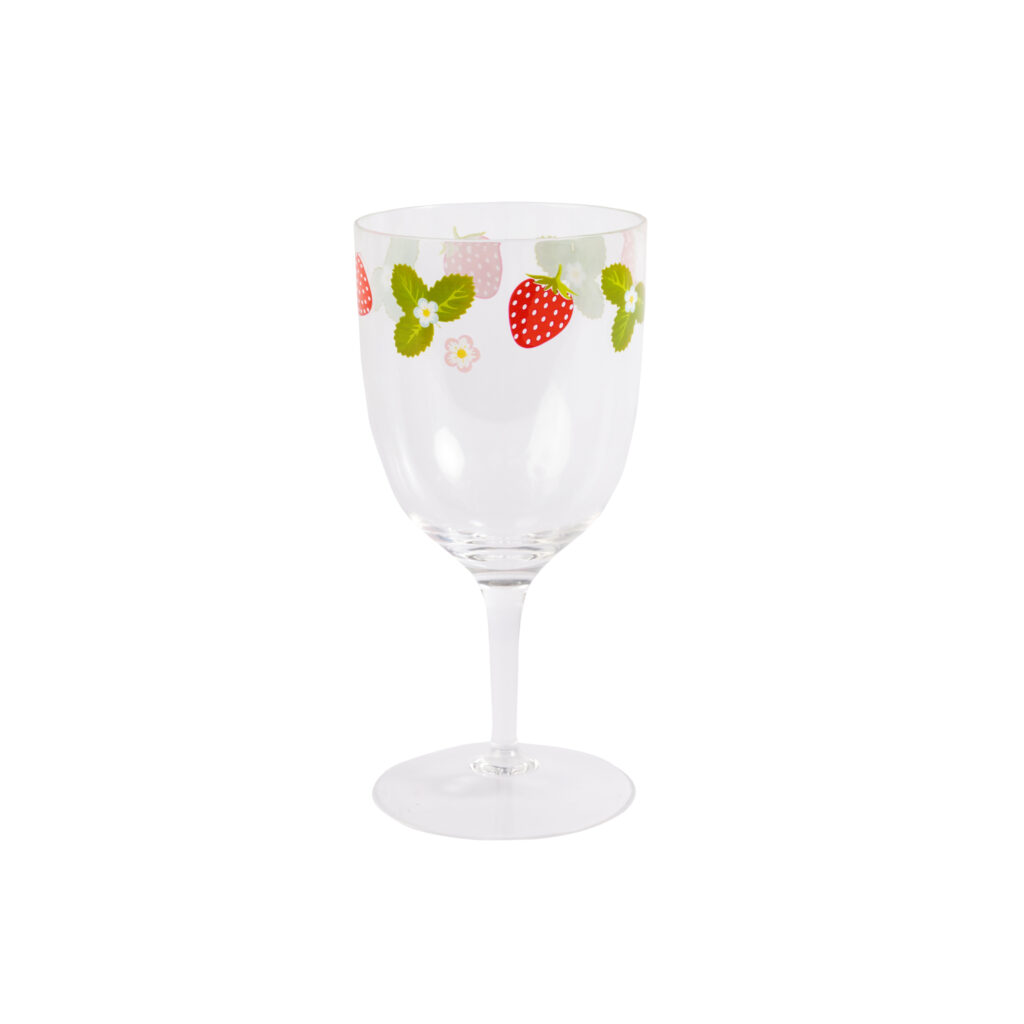 Navigate Strawberries & Cream Wine Glass