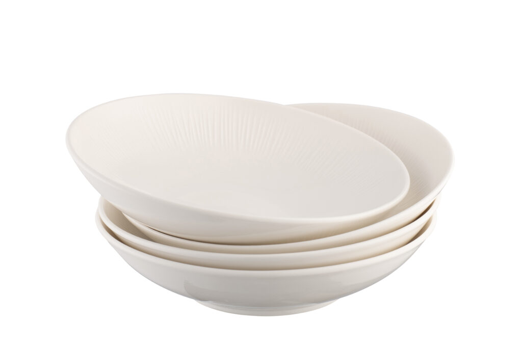 Belleek Erne Set of 4 Pasta Bowls