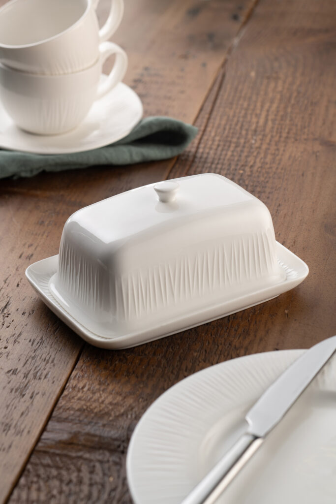 Belleek Erne Butter Dish - Image 2
