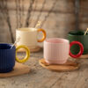 Belleek Hula Mug and Bamboo Tray - Image 2