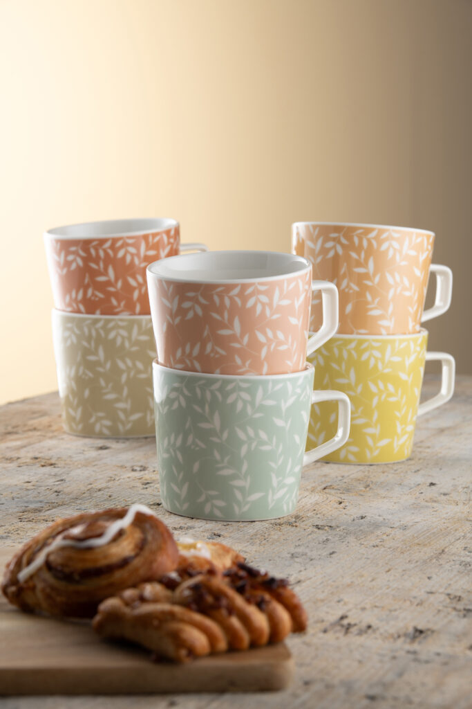 Belleek Set of 6 White Willow Mugs - Image 2