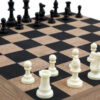 Wooden Table with Chess Pieces - Image 2