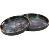 Laura Ashley Green Mathilde Set of Two Trays