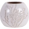 Laura Ashley White Pussywillow Small Stoneware Vase