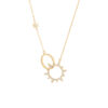 Tipperary Crystal Soleil Interlocking Sun Pendant