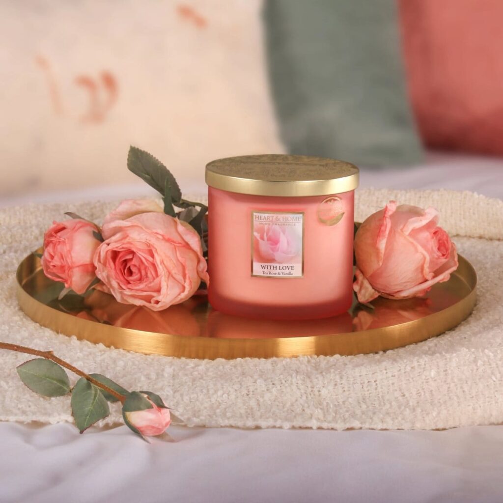 With Love Twin Wick Candle - Image 3