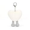 Jellycat Amuseables Cream Heart Bag Charm - Image 3