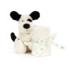 Jellycat Bashful Black and Cream Puppy Soother