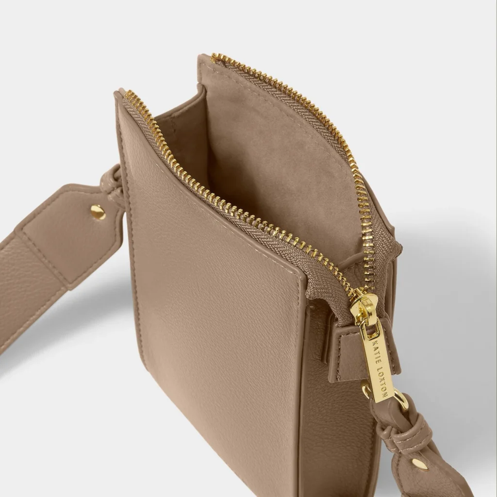 Katie Loxton Effie Slim Crossbody Bag Mocha - Image 3