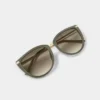 Katie Loxton Sardinia Sunglasses Khaki - Image 2