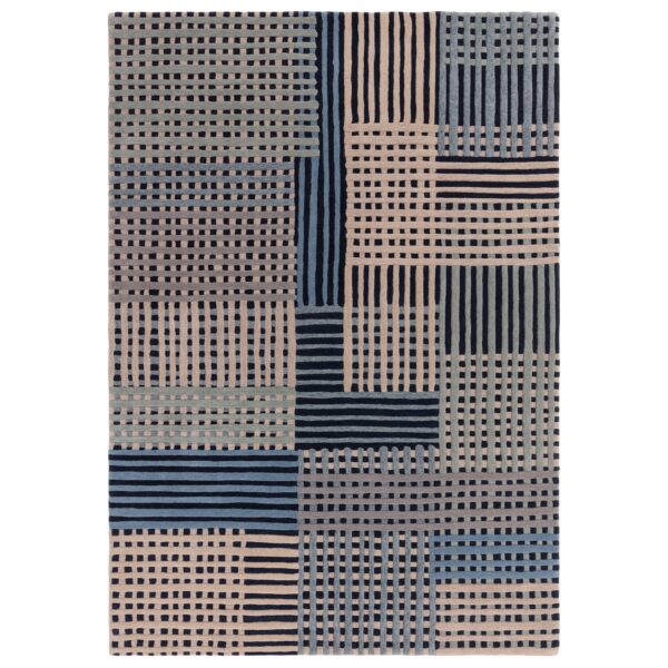 Asiatic Aspect Blue Multi 120x170