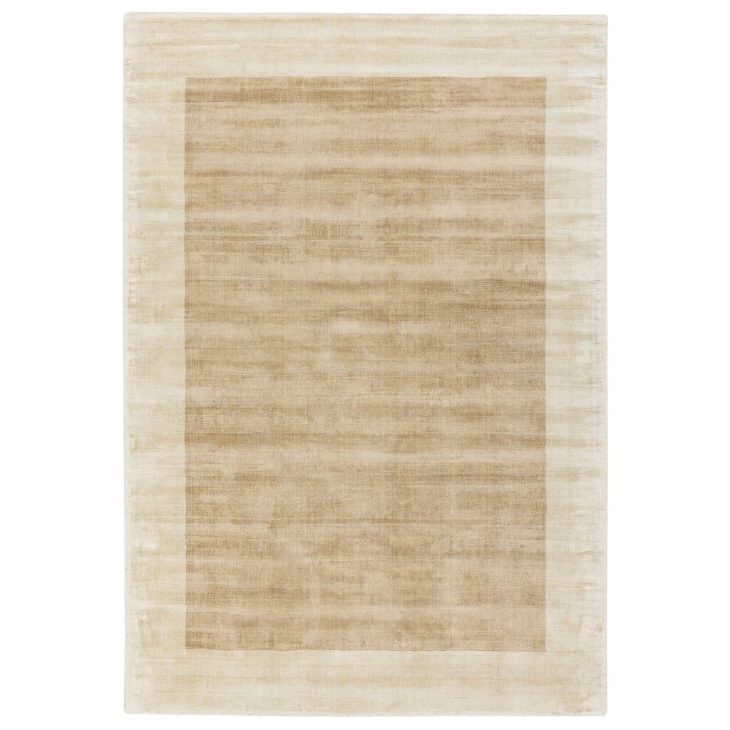 Asiatic Blade border 160×230 putty/champagne