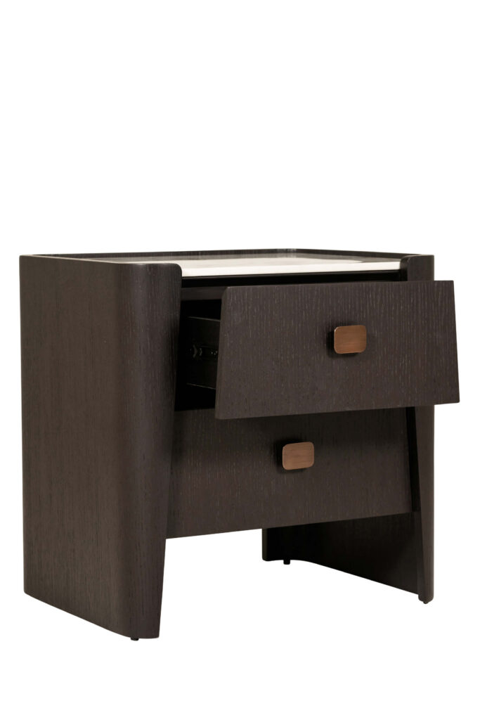 Rhodes Bedside Table 2 Drawer — image 3