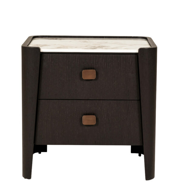 Rhodes Bedside Table 2 Drawer
